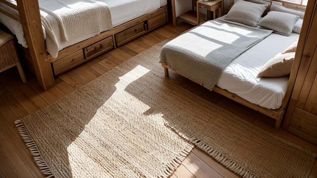 Error de escala con una alfombra demasiado pequeña en el dormitorio